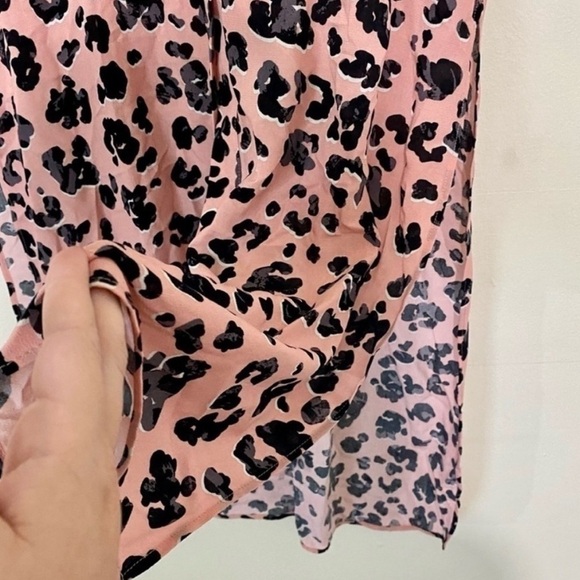 Anthropologie Maeve Pink Animal Print Maxi Top Blouse Combo SIZE SMALL - Picture 4 of 8